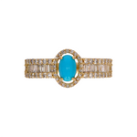 Load image into Gallery viewer, CR97175. 14K Solid Gold Diamond and Gemstone Ring