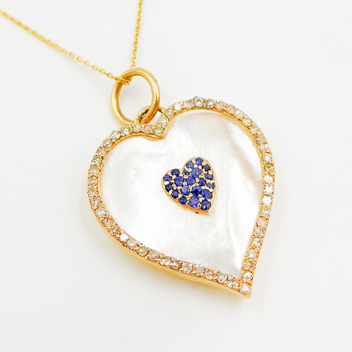KG231. 14K Solid Gold Heart Pendant