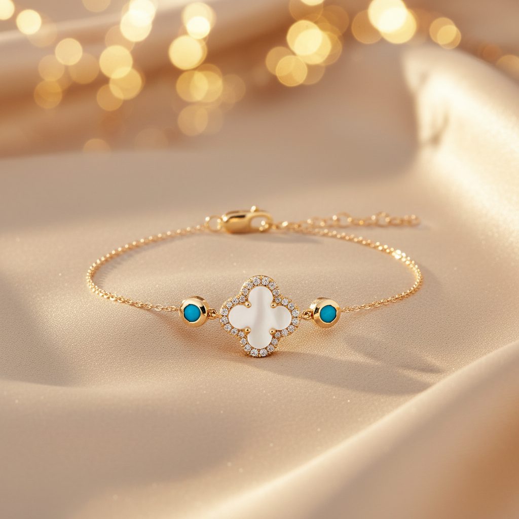 BFB60917PL. 14K Solid Gold Diamond and Gemstone Bracelet