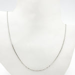 Load image into Gallery viewer, Sterling Silver Flat Round Link Necklace