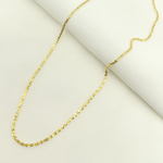 Load image into Gallery viewer, 025RNBFR0. 14K Solid Gold Glitter Margarita Rock Chain
