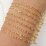Load image into Gallery viewer, 161TDGF. 14k Gold Filled Smooth Long and Short Dapped Link Chain