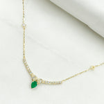 Load image into Gallery viewer, 14K Solid Gold Diamond and Gemstone Necklace. NT404446
