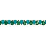 Load image into Gallery viewer, CB97133TQ6X4. 14k Solid Gold Turquoise Tennis Bracelet