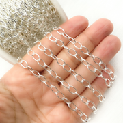  925 Sterling Silver Smooth Oval Link Chain