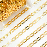 Load image into Gallery viewer, 60GF. 14K Gold-Filled Modern Rectangular Fancy Link Chain