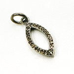 Load image into Gallery viewer, DC859. Diamond Sterling Silver Marquise Shape Charm
