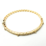 Load image into Gallery viewer, 14K Solid Gold Bangle with Diamonds. KG97
