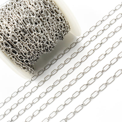 Buy Now Silver Chain with Hammered Links