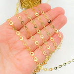 Load image into Gallery viewer, Gold Plated 925 Sterling Silver Circle Link Chains