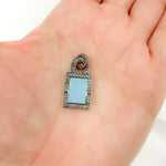 Load image into Gallery viewer, DC057A. Diamond Sterling Silver Lock Enamel Pendant
