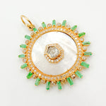 Load image into Gallery viewer, Gold Round Pendant