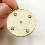 Load image into Gallery viewer, DP791A. Diamond Sterling Silver Round Star Enamel Pendant
