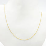 Load image into Gallery viewer, 030R01LGJ08018K. 18K Solid Gold Cable Chain with Extender
