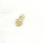 Load image into Gallery viewer, 14K Solid Gold Diamond Heart Charm. GDP447
