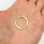 Load image into Gallery viewer, BS3-GP. Sterling Silver Gold Plated Circle Connector 20mm
