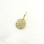 Load image into Gallery viewer, 14K Solid Gold Diamond Circle Charm. GDP441
