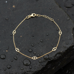 Load image into Gallery viewer, BRSET778. 14k Solid Yellow Gold Marina Link Bracelet