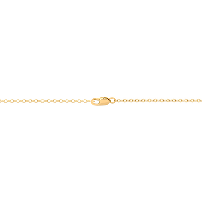 Solid Gold Diamond Heart Shape Necklace