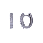 EHA56424. 14K Solid White Gold Diamond Earring