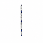 Load image into Gallery viewer, BR404097. 14k Solid Gold Diamond and Gemstone Fancy Bracelet