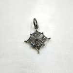 Load image into Gallery viewer, DC204. Diamond Sterling Silver Fancy Shape Pendant

