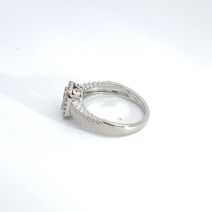 14k Solid Gold Diamond Statement Ring.
