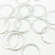  White Sterling Silver Ring Connector