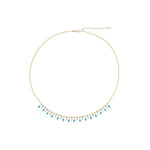 Load image into Gallery viewer, NFL71707. 14K Solid Gold Diamond and Gemstone Necklace