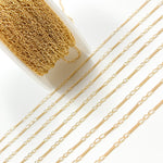 Load image into Gallery viewer, 1653CGF. 14k Gold Filled 3 Long and 5 Short Link Chain