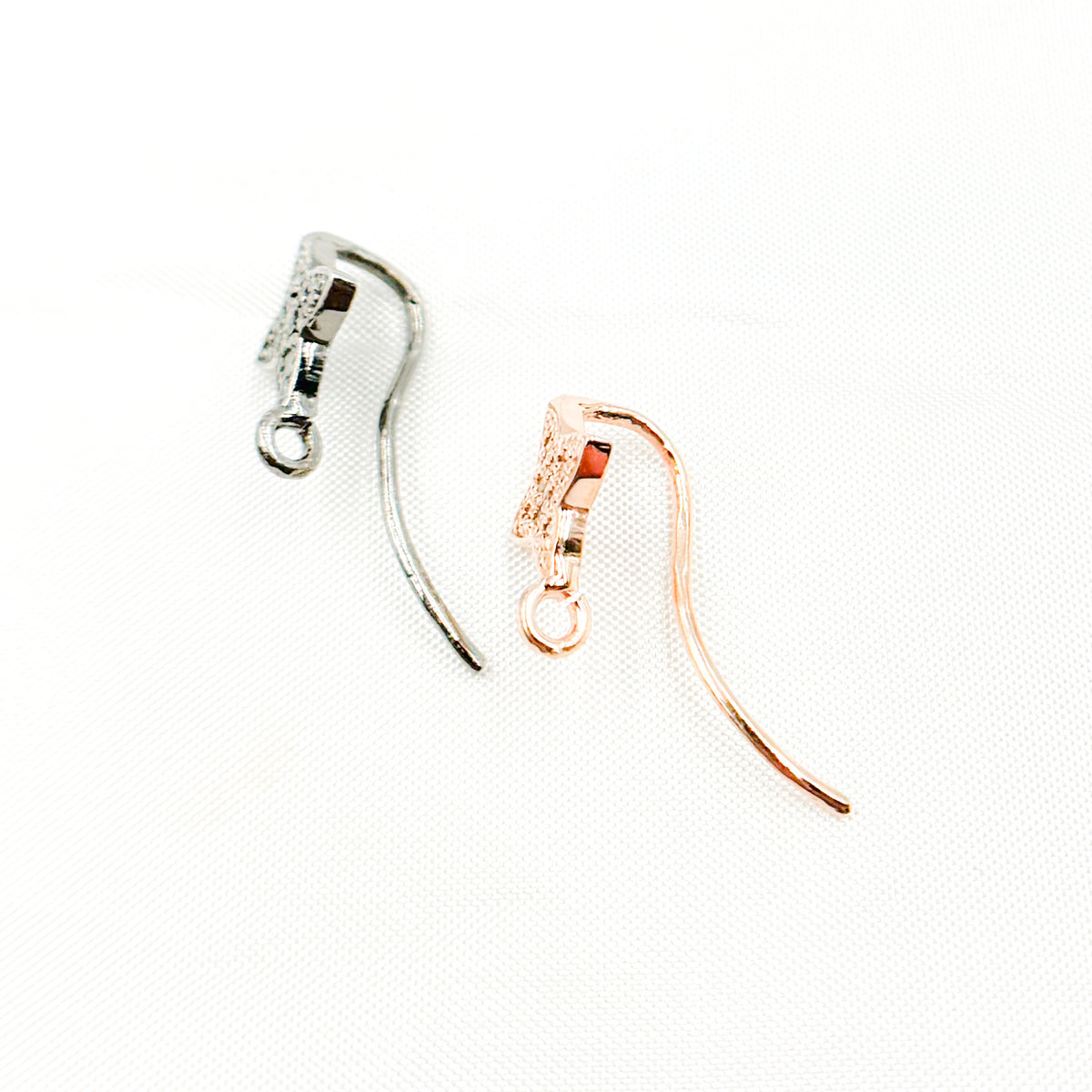 Diamond Sterling Silver Ear Wire
