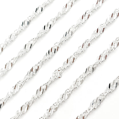 Sterling Silver Singapore Link Chains