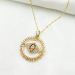 Load image into Gallery viewer, Shop Now 14K Gold Evil Eye Pendant
