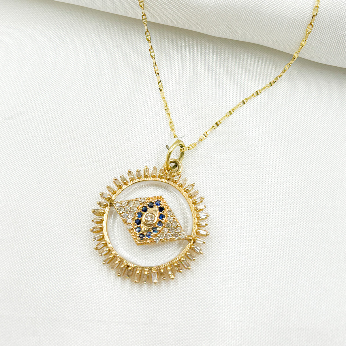 Shop Now 14K Gold Evil Eye Pendant