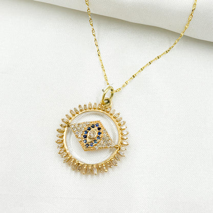 Shop Now 14K Gold Evil Eye Pendant