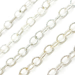 Load image into Gallery viewer, 617SS. Sterling Silver Twisted Marquise Oval Link Chain
