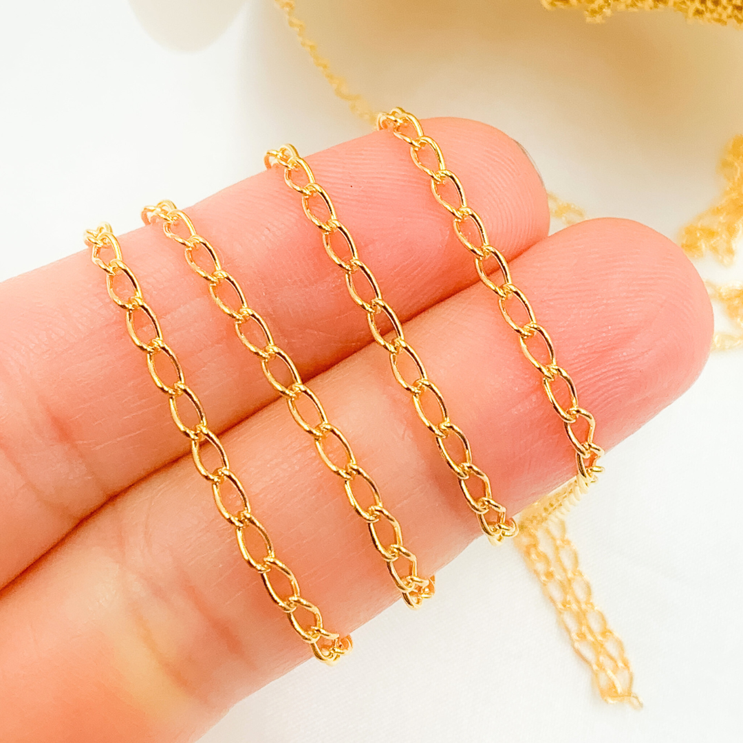 2007CGF. 14k Gold Filled Cable Link Chain