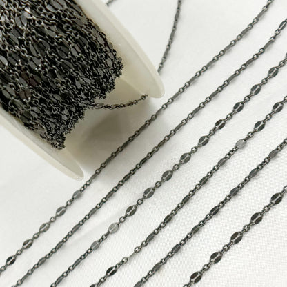 Buy Oxidized Sterling Silver Marina Link Chain