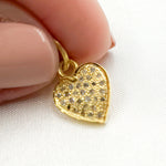 Load image into Gallery viewer, DC286. Diamond Sterling Silver Heart Charm
