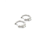 Load image into Gallery viewer, EHI56727. 14k Solid Gold Diamond Huggies
