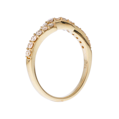 14K Solid Gold Diamond Ring.