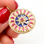 Load image into Gallery viewer, Buy Now Gold Star Round Pendant
