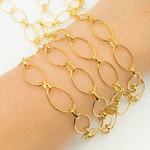 Load image into Gallery viewer, Gold Plated 925 Sterling Silver Oval Long 