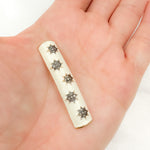 Load image into Gallery viewer, DC150A. Diamond Sterling Silver Long Rectangle Star Enamel Connector
