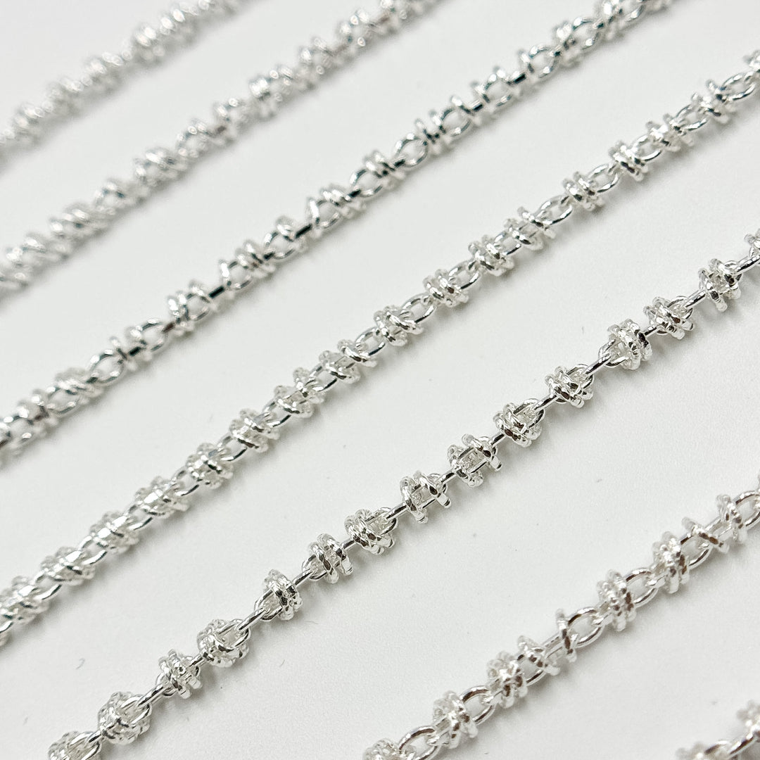 Z121SS. Sterling Silver Fancy Cable Chain