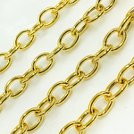 Load image into Gallery viewer, Gold Plated 925 Sterling Silver Smooth Oval Link Chain