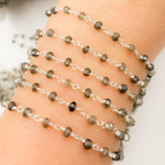 Load image into Gallery viewer, AN7. Andalusite Sterling Silver Wire Chain
