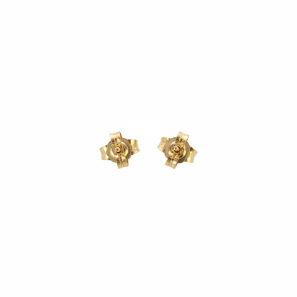EFD54274. 14K Solid Gold Diamond Heart Earrings