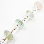 Load image into Gallery viewer, MAQ4. Multi Aquamarine Sterling Silver Wire Chain
