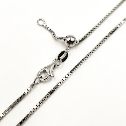BOXN. Sterling Silver Box Necklace